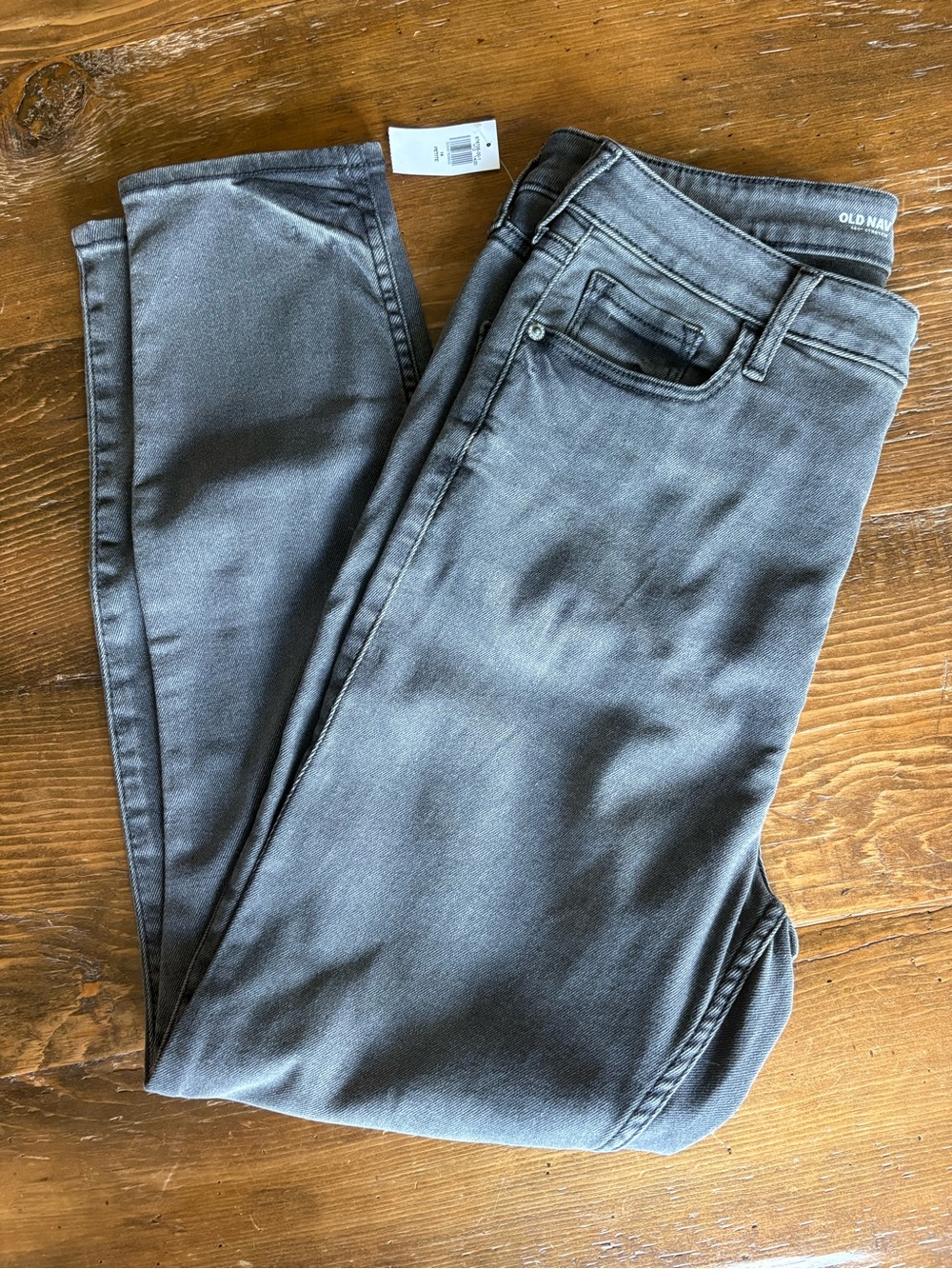 Old Navy Women's Charcoal Skinny Jeans with Stretch
